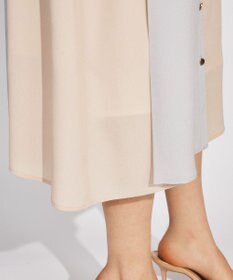 GRACE CONTINENTAL プリーツ配色ワンピース