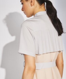 GRACE CONTINENTAL プリーツ配色ワンピース