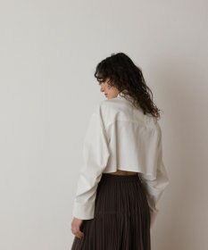 GRACE CONTINENTAL タックスリーブデニムシャツ