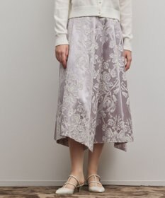 GRACE CONTINENTAL オーナメントジャガードハンカチヘムスカート