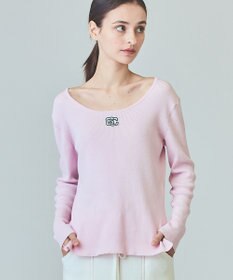 GRACE CONTINENTAL ロゴ刺繍リブトップ
