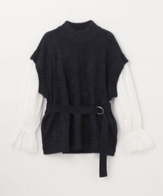 GRACE CONTINENTAL フェザーニットコンビトップ