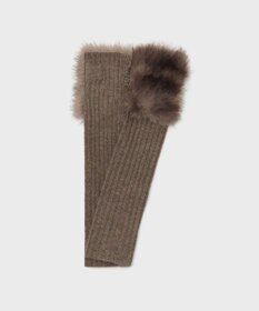 GRACE CONTINENTAL ファーグローブ ブラウン