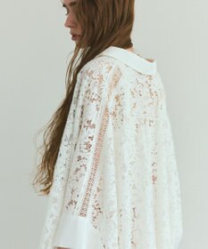 GRACE CONTINENTAL レースポンチョシャツ