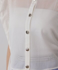 GRACE CONTINENTAL メッシュポンチョシャツ