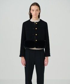 GRACE CONTINENTAL ツイードコンビジャケット