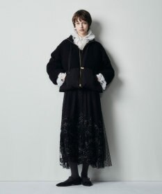 GRACE CONTINENTAL ドットフラワーembドレス