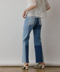 GRACE CONTINENTAL パッチワークデニムパンツ