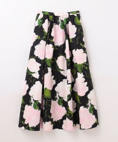 GRACE CONTINENTAL グログランボタニカルスカート