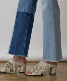 GRACE CONTINENTAL パッチワークデニムパンツ