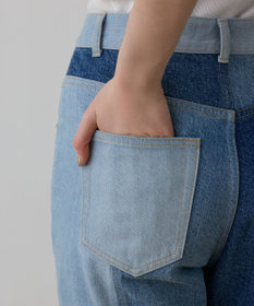 GRACE CONTINENTAL パッチワークデニムパンツ
