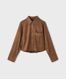 GRACE CONTINENTAL フェイクスウェードブラウス