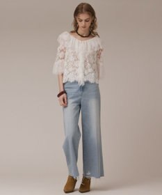 GRACE CONTINENTAL バギーデニムパンツ