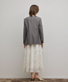 GRACE CONTINENTAL チュールレースロングワンピース