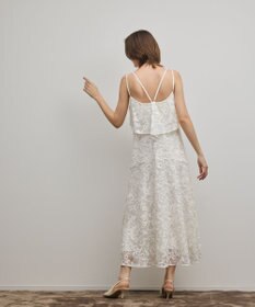 GRACE CONTINENTAL チュールレースロングワンピース