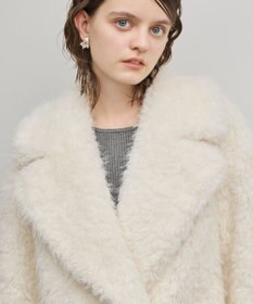 GRACE CONTINENTAL フェイクファーPコート キナリ