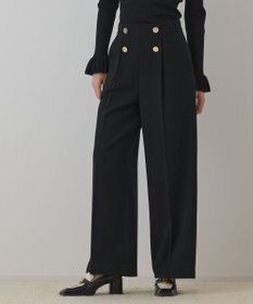 GRACE CONTINENTAL ダブルクロスマリンパンツ ブラック