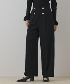 GRACE CONTINENTAL ダブルクロスマリンパンツ ブラック