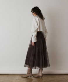 GRACE CONTINENTAL タックスリーブデニムシャツ