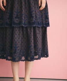 GRACE CONTINENTAL カットワークembドレス