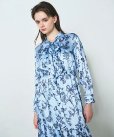 GRACE CONTINENTAL オリエンタルフラワープリントワンピース