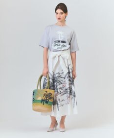 GRACE CONTINENTAL リゾートプリントTシャツ