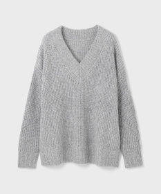 GRACE CONTINENTAL ラメ畦ニットトップ