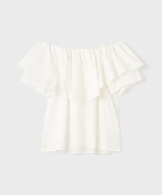 GRACE CONTINENTAL フリルオフショルトップ