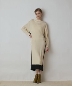 GRACE CONTINENTAL バイカラーカットワンピース キナリ