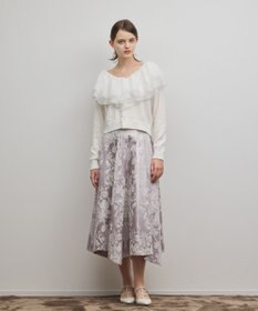 GRACE CONTINENTAL オーナメントジャガードハンカチヘムスカート