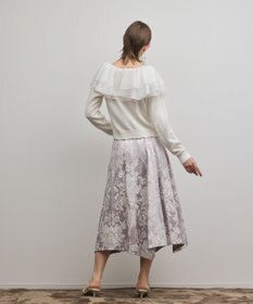 GRACE CONTINENTAL オーナメントジャガードハンカチヘムスカート