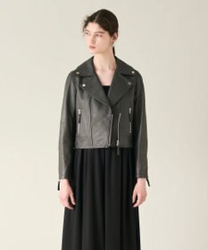 GRACE CONTINENTAL ラムレザーライダースジャケット