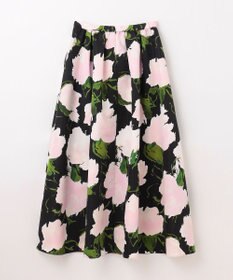 GRACE CONTINENTAL グログランボタニカルスカート