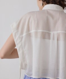 GRACE CONTINENTAL メッシュポンチョシャツ