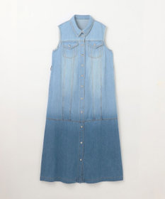 美品 グレースコンチネンタル デニムカシュクール ロングワンピース フレア 36 ダイアグラム グレースコンチネンタル デニムカシュクール