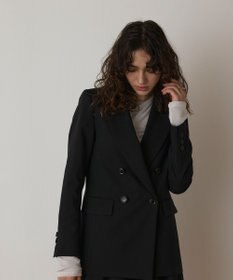 GRACE CONTINENTAL リネンライクダブルジャケット