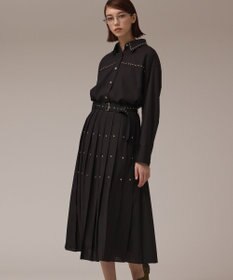 GRACE CONTINENTAL メタルホットフィットスカート ブラック