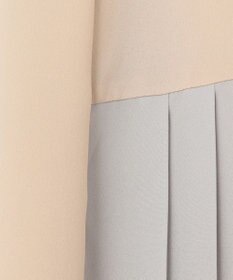 GRACE CONTINENTAL プリーツ配色ワンピース