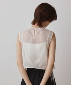 GRACE CONTINENTAL メッシュフラワートップ