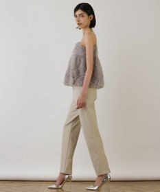 GRACE CONTINENTAL ストレッチテーパードパンツ