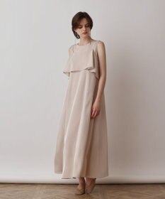 GRACE CONTINENTAL サテンレイヤードワンピース