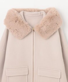 GRACE CONTINENTAL フードファーリバーポンチョ