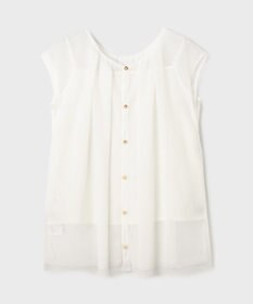 GRACE CONTINENTAL チュールタックノースリーブ