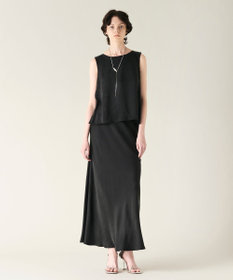 GRACE CONTINENTAL キュプラサテントップ ブラック