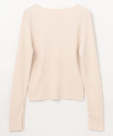 GRACE CONTINENTAL リブスクエアニットトップ