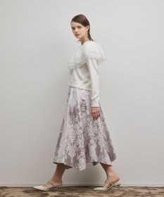 GRACE CONTINENTAL フリルニットカーディガン