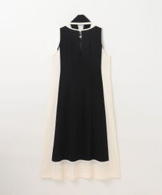 GRACE CONTINENTAL バイカラーフレームドレス