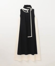 GRACE CONTINENTAL バイカラーフレームドレス