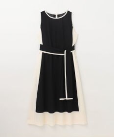 GRACE CONTINENTAL バイカラーフレームドレス
