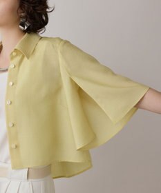 GRACE CONTINENTAL フレアスリーブシャツ